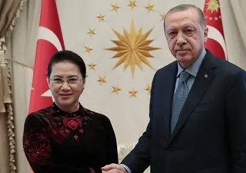 Başkan Erdoğan, Vietnam Ulusal Meclis Başkanı Ngan'ı kabul etti