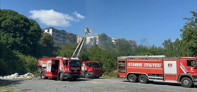 Avcılar'da otluk ve ağaçlık alanda çıkan yangın söndürüldü