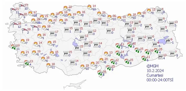 HAVA DURUMU | Meteorolojiden yeni tahmin haritası! İl il uyarı geldi: Kuvvetli yağışlar geri geliyor | 10-14 Şubat 2024 - 11