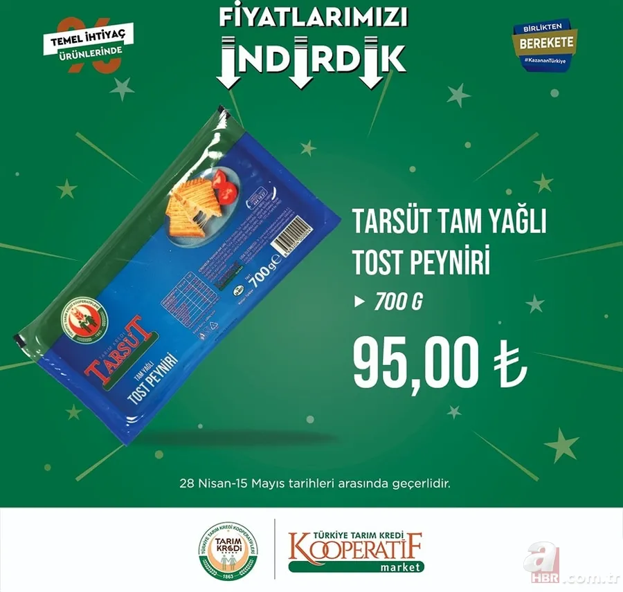 TARIM KREDİ MARKETlerinde indirimsiz ürün kalmadı! Ucuzluk başladı! Sucuk, Tereyağı, peynir, et, şeker, çay, tuvalet kağıdı... 3