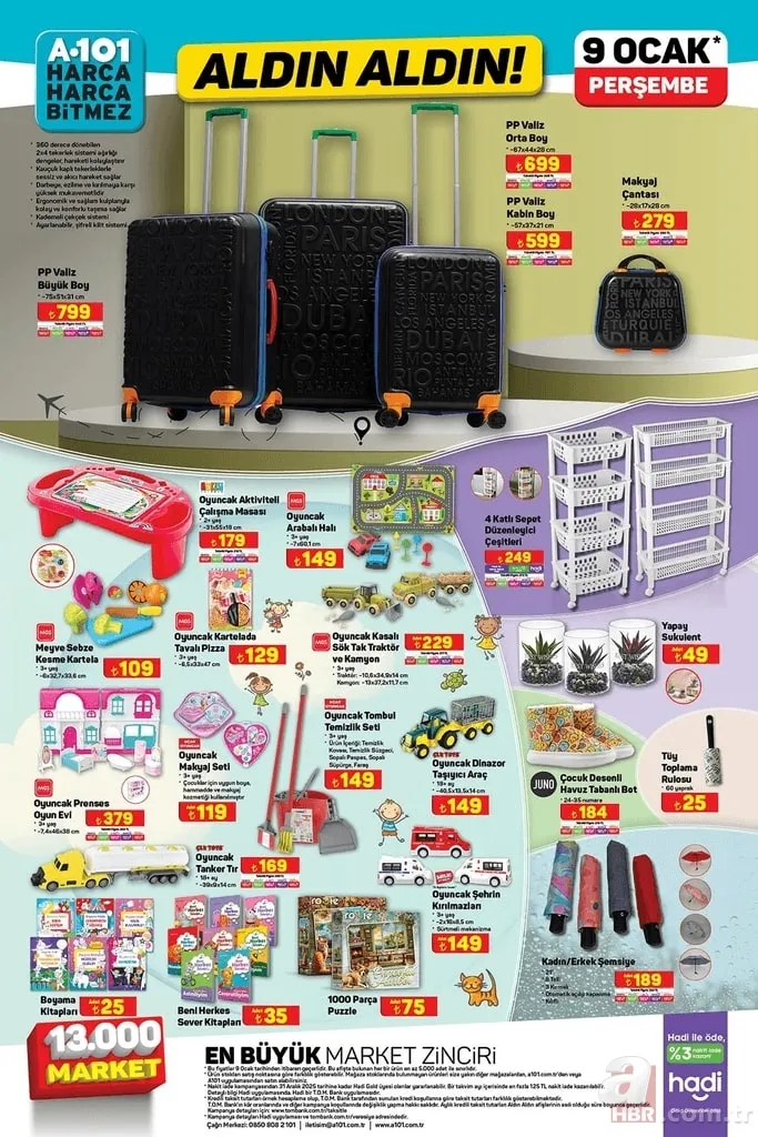 A101 9 Ocak aktüel kataloğu: Buharlı halı yıkma makinesi 4.799 TL'ye satışta 8