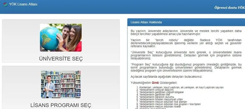 Yokatlas Yok Gov Tr Yok Atlas Tercih Robotu Nasil Kullanilir 2019 Yok Universite Tercih Robotu Taban Puan Basari Siralamalari