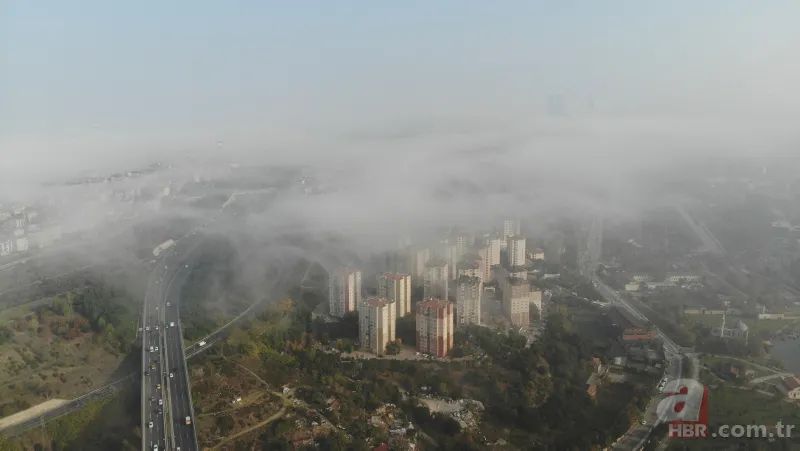 İstanbul'da etkili olan sis kartpostallık görüntüler oluşturdu 7