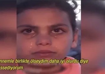 Annesini kaybeden Filistinli kızın feryadı yürekleri dağladı!