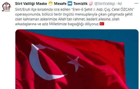 Son dakika: Siirt Valiliği duyurdu: Çatışmada 1 uzman çavuş şehit oldu - 2