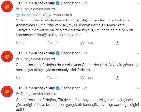 Başkan Erdoğan, Azerbaycan Cumhurbaşkanı İlham Aliyev ile görüştü - 2