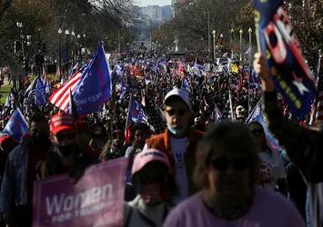ABD'de Trump'a destek konvoyu