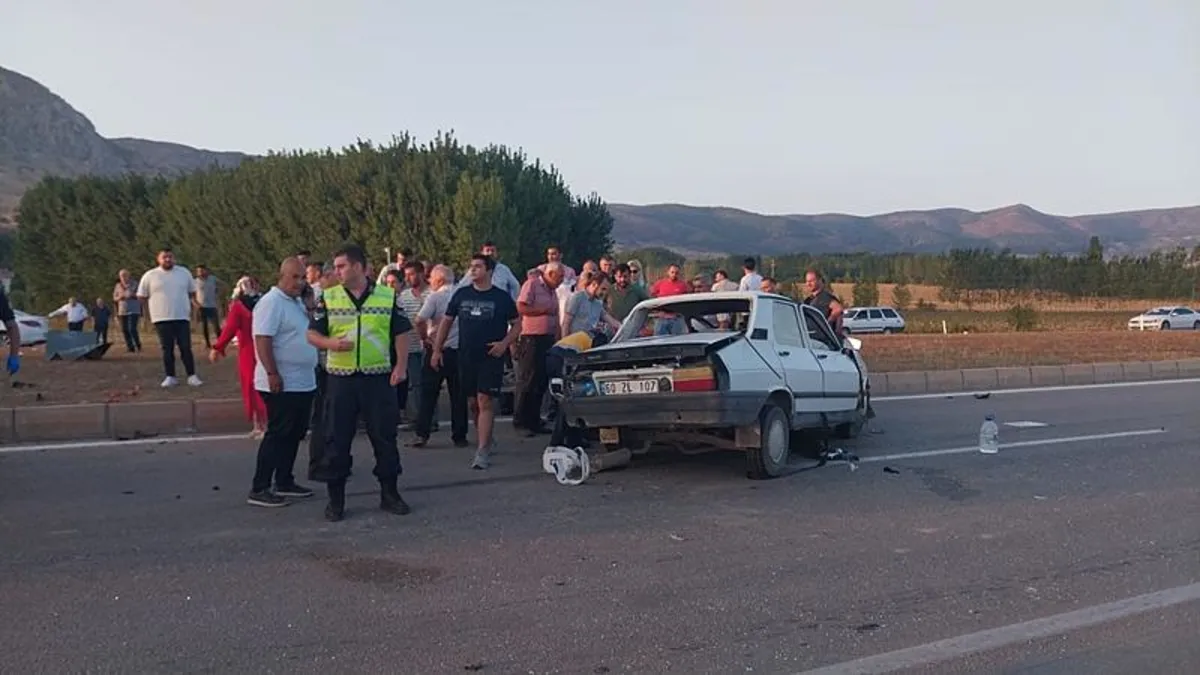Tokat'ta trafik kazası | 1 ölü 1 yaralı