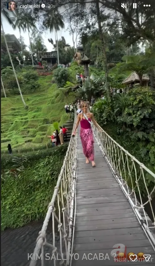 Oğullarıyla tatile giden Çağla Şıkel neye uğradığını şaşırdı! Bali'de korku dolu anlar 5