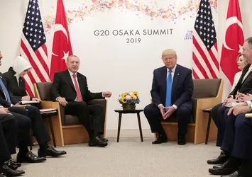 Erdoğan-Trump görüşmesinden fotoğraflar