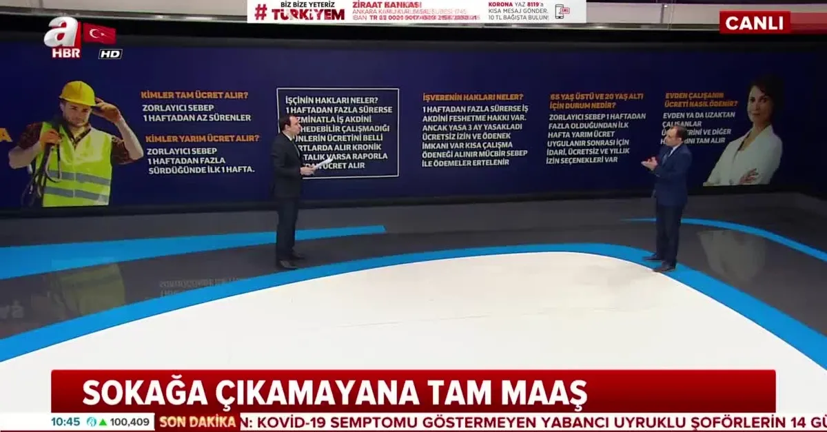 Sokağa çıkamayana tam maaş |Video