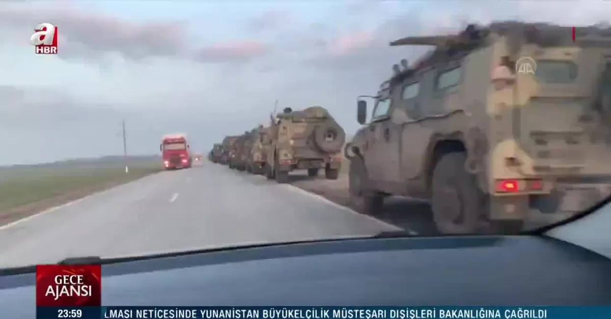 Rus askeri konvoyu Donbas'a ilerliyor