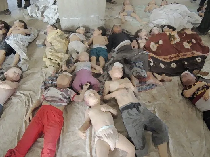 Suriye’deki kimyasal silah katliamının yeni fotoğrafları