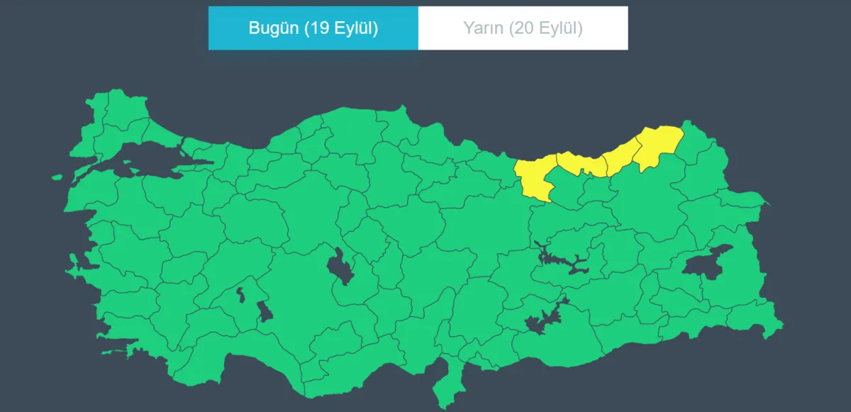hafta-sonu-hava-nasil-olacak-yeni-sistem-kapida-1789799286089.png 4 ile sarı kodlu uyarı verildi. (Görsel MGM)