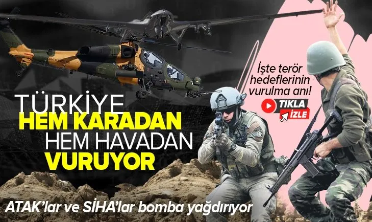 Son dakika: Metina'ya hava destekli kara harekatı! ATAK helikopterleri ve SİHA'lar destek veriyor