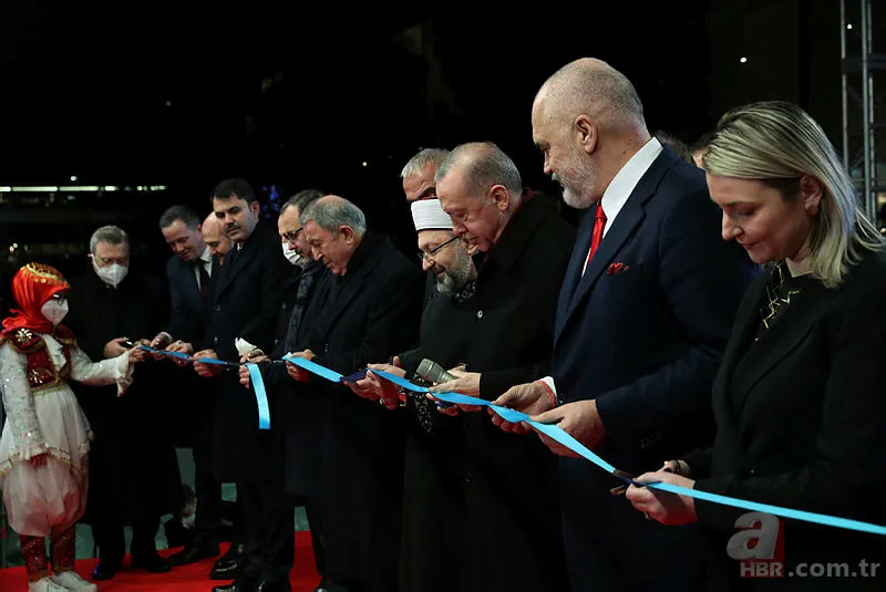 Tiran'daki Ethem Bey Camii'nin açılışı Başkan Erdoğan tarafından yapıldı 5