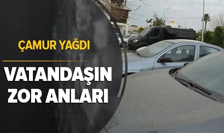 Bodrum'da gökten çamur yağdı