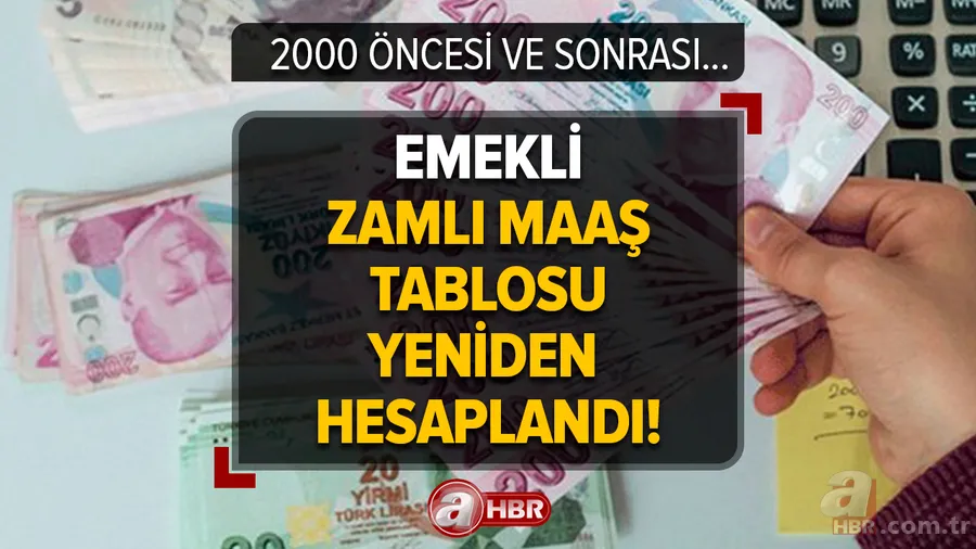 Tek tek açıklandı, 2000 öncesi ve sonrasına hesap! Emekli zamlı maaşları yeniden hesaplandı! İntibak artışı yolda! 5.500, 6.000, 6.500, 7.000 TL üstü maaş alanlar! 1