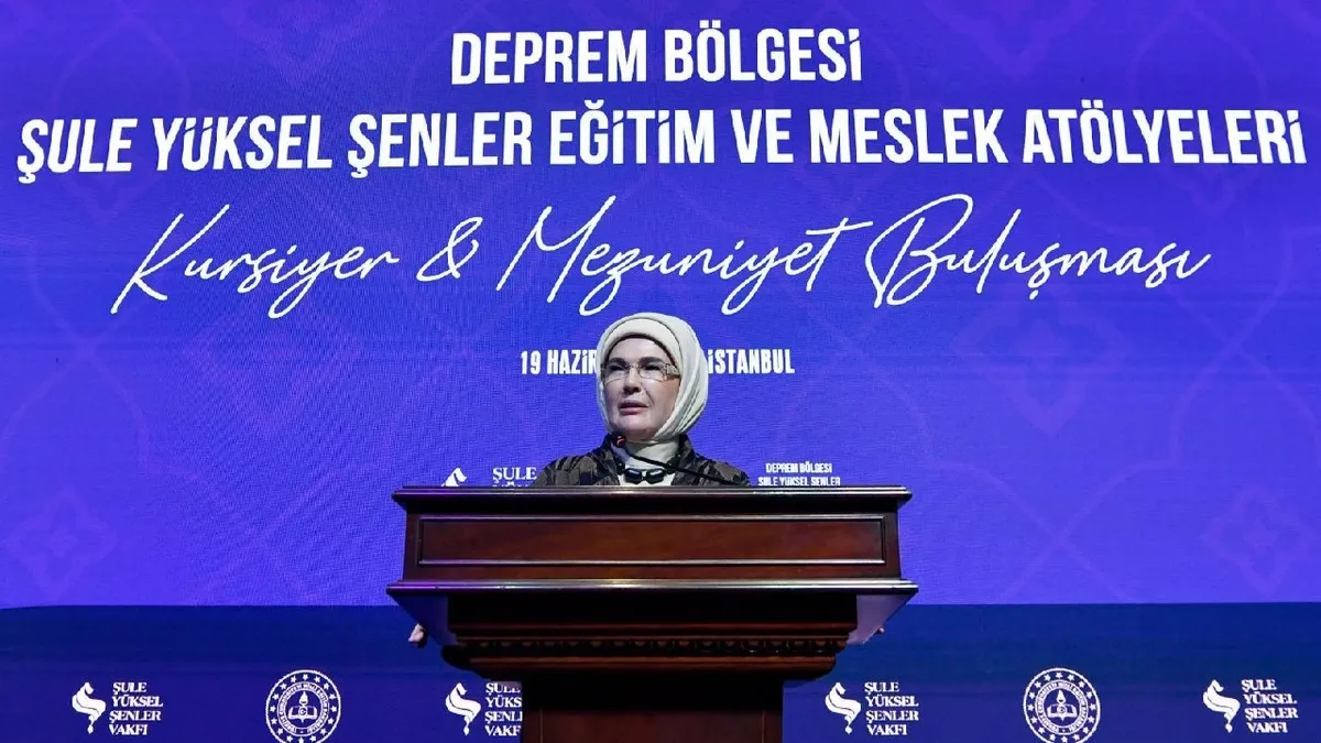 Emine Erdoğan'dan deprem bölgesine güçlü destek: 50 kadın girişimciye iş yeri müjdesi