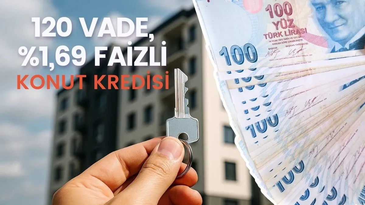 1,69 faizle konut kredisi başladı! Şartlar neler, aylık ödeme ne kadar? İşte örnek hesaplama