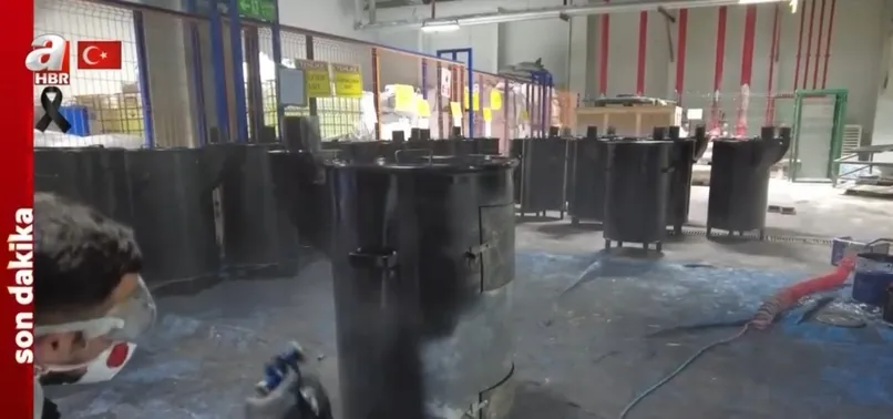 Kalyon Holding'de seferberlik! Çalışanlar depremzedeler için varilden soba üretti