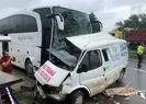 Yolcu otobüsü ile minibüs çarpıştı! Ölü ve yaralılar var
