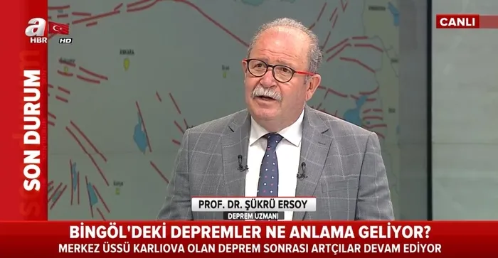 Bingöl'deki son deprem sonrası Şükrü Ersoy 'nerede olacağını biliyoruz' dedi A Haber canlı yayınında uyardı - 1