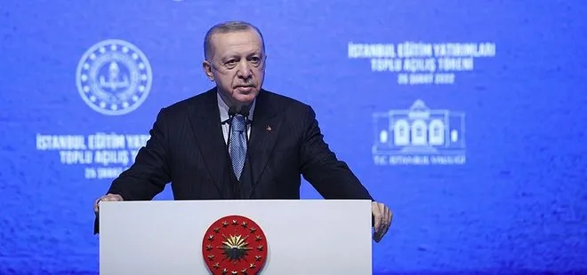 Son dakika: Başkan Erdoğan’dan İstanbul Eğitim Yatırımları Toplu Açılış Töreni’nde önemli açıklamalar