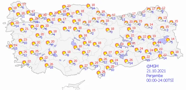 1634567549520.png Meteoroloji'den üst üste sağanak yağış uyarısı! Gün ve saat verildi! İstanbul Ankara İzmir'de hava durumu - 6