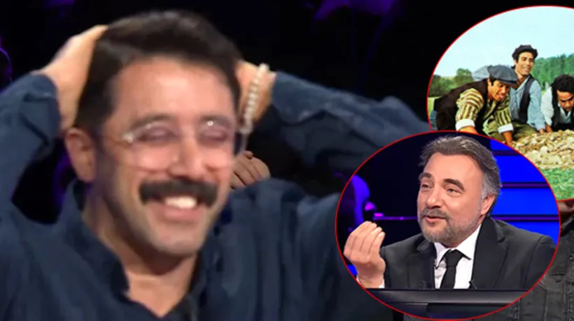 Yeşilçam'ın ünlü filmi Milyoner'e damga vurdu! 300 bin TL'lik o sorudan çekildi cevap herkesi kahkahaya boğdu