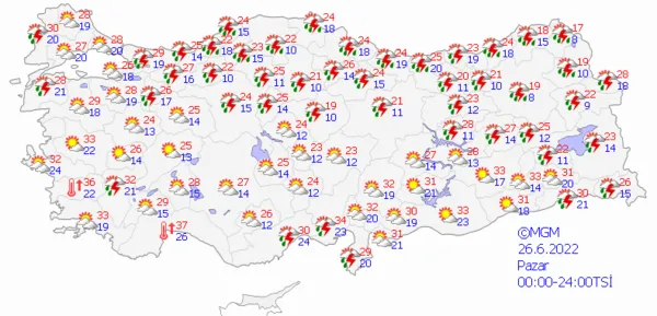 1656083717862.png Meteoroloji'den son dakika uyarısı! Çok sayıda ile yağmur ve fırtına geliyor! Haritalar güncellendi | İstanbul Ankara İzmir'de hava durumu... - 9