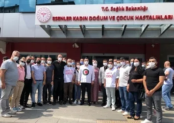 İBB muhabiri sağlık çalışanlarına saldırdı
