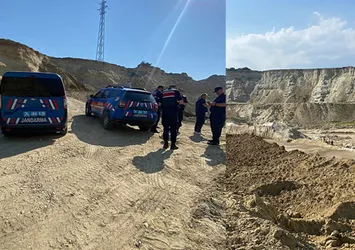 Silivri'de kum ocağında göçük! 1 işçi mahsur kaldı