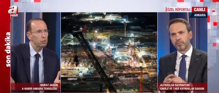 Enerji ve Tabii Kaynaklar Bakanı Alparslan Bayraktar A Haber’de! Körfez ülkeleriyle 29,7 milyar dolar enerji anlaşması