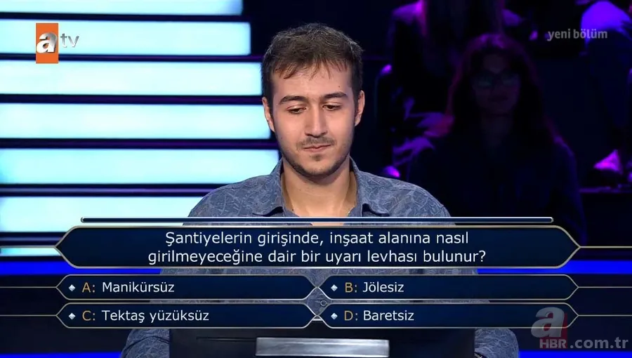 Kim Milyoner Olmak İster'de tarihi anlar! Yarışmacı milyonluk soruyu açtırmaya hak kazandı 11