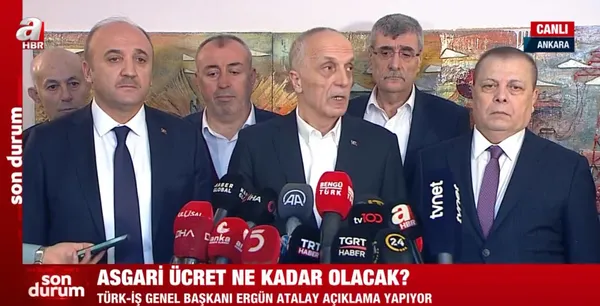 Asgari ücret bugün açıklanabilir! İşte masadaki son rakamlar! TÜRK-İŞ asgari ücret için teklifini açıkladı: 9 bin TL