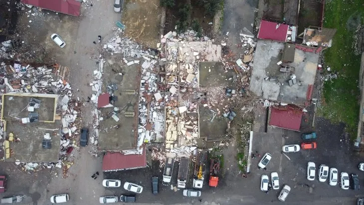 A Haber drone kamerasından DEPREM bölgesi! Facianın boyutunu gözler önüne seren dehşet verici görüntüler