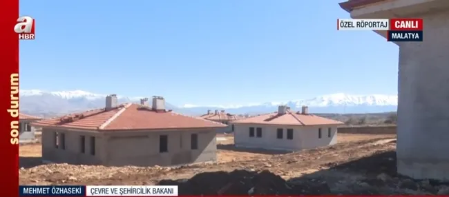 Çevre, Şehircilik ve İklim Değişikliği Bakanı Mehmet Özhaseki Malatya’da A Haber’e konuştu! Konutlar ne zaman teslim edilecek?