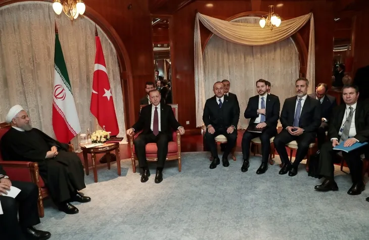 Erdoğan, Putin ve Ruhani zirvesinden kareler