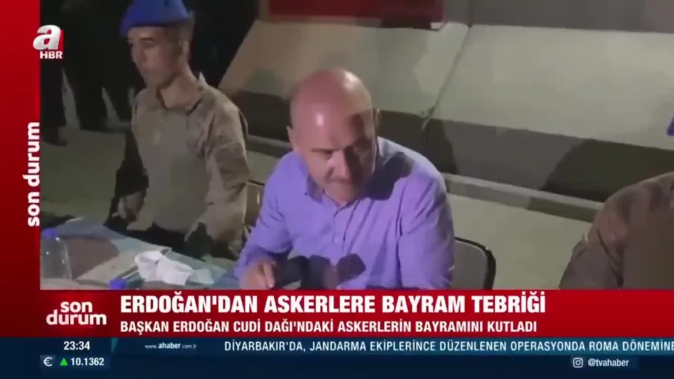 Başkan Erdoğan, Cudi Dağı’ndaki askerlerin bayramını kutladı