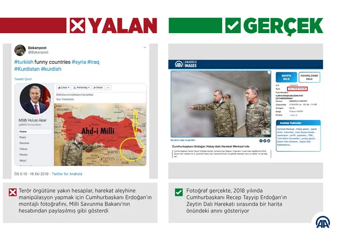 Başkan Erdoğan ve Hulusi Akar fotoğrafı üzerinden algı operasyonu!