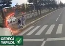 Yaya geçidinde tehlike saçan sürücü yakalandı