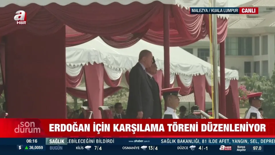 Başkan Erdoğan Malezya’da resmi törenle karşılandı!