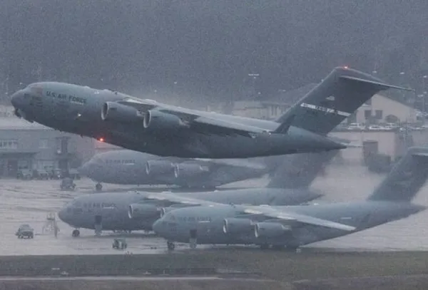 ABD savaş jetleri peş peşe havalandı! - 2