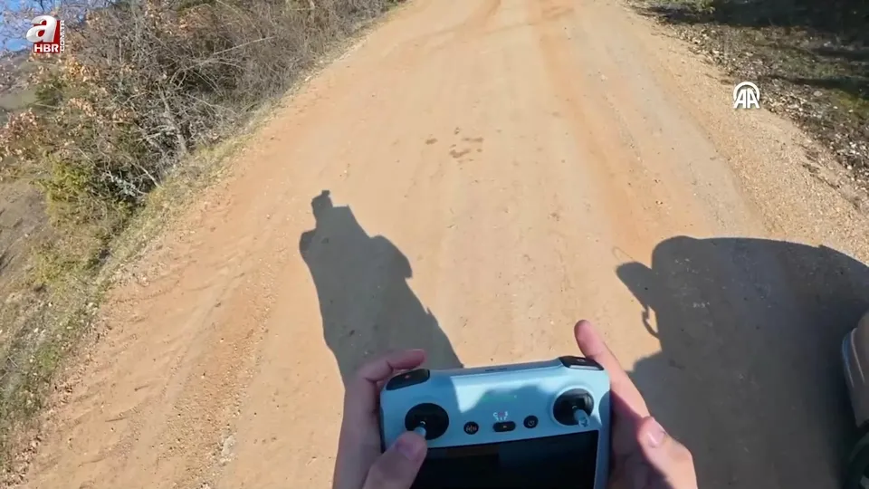 Köylünün kaybolan ineğini cami imamı drone ile buldu