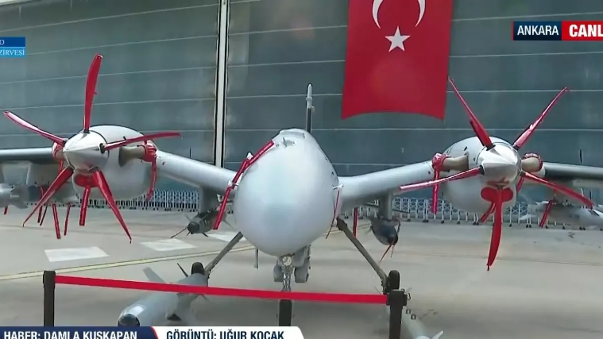 Türk savunma sanayisi NATO Zirvesi'nde görücüye çıktı!