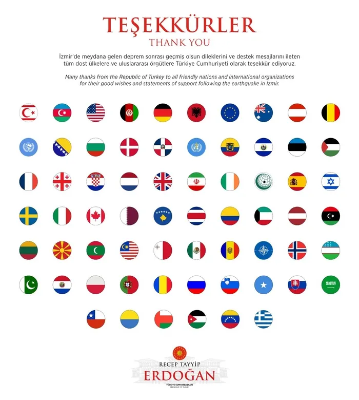 Son dakika: Başkan Erdoğan’dan dost ülkelere teşekkür mesajı