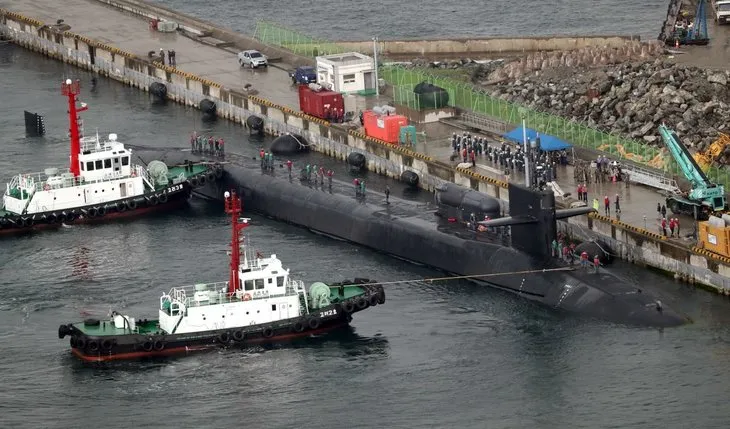 ABD’nin nükleer denizaltısı Kore Yarımadası’nda