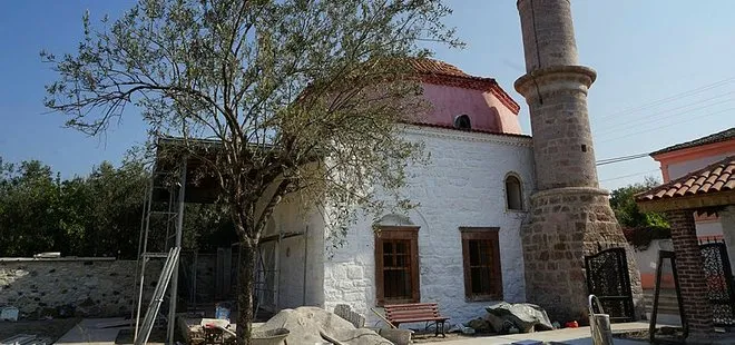 Ayvalık’taki 7 asırlık Osmanlı camisinin restorasyonunda sona yaklaşıldı