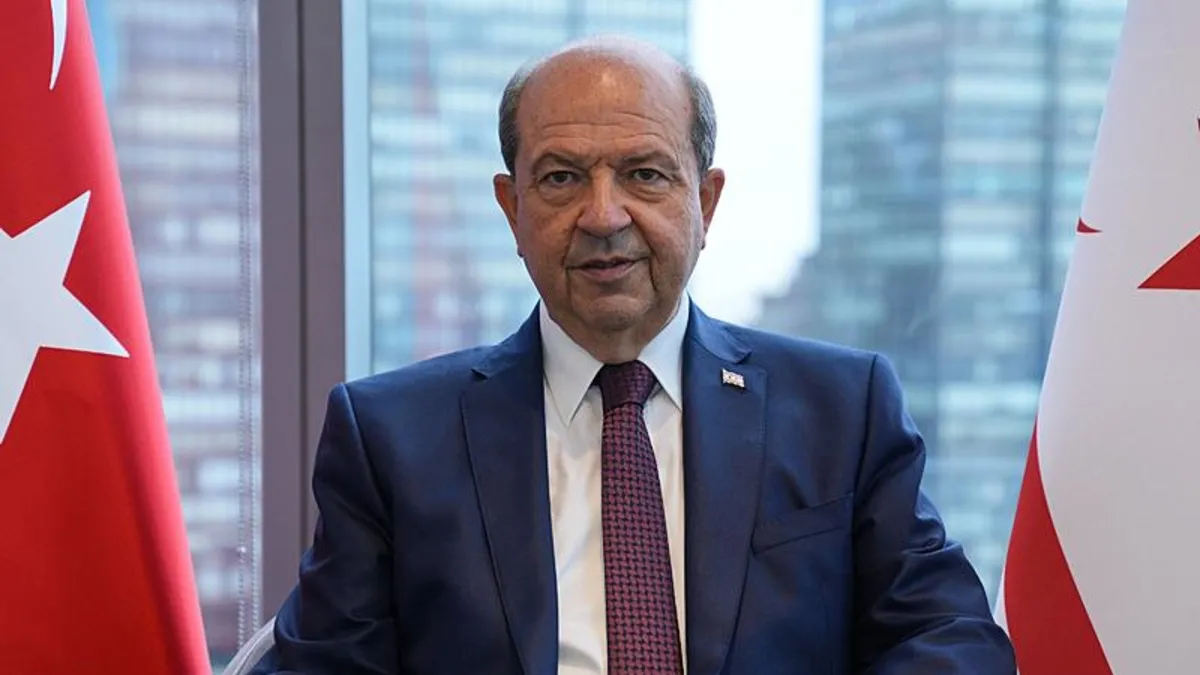 KKTC Cumhurbaşkanı Tatar: İki devletin bir arada yaşayabileceği bir pozisyon sunuyorum
